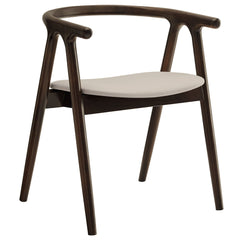 Henry Stone Vegan Leather and Wood Dining Chair - Ornate Home