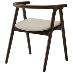 Henry Stone Vegan Leather and Wood Dining Chair - Ornate Home