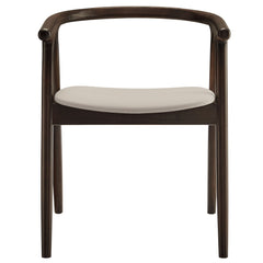 Henry Stone Vegan Leather and Wood Dining Chair - Ornate Home