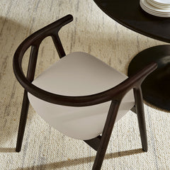 Henry Stone Vegan Leather and Wood Dining Chair - Ornate Home