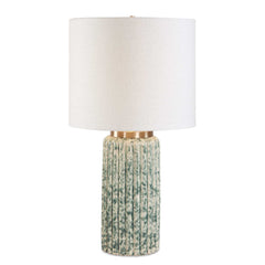 Hensley Ivory/Green Table Lamp - Ornate Home