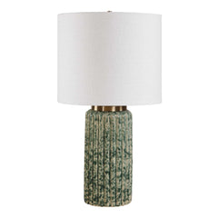 Hensley Ivory/Green Table Lamp - Ornate Home