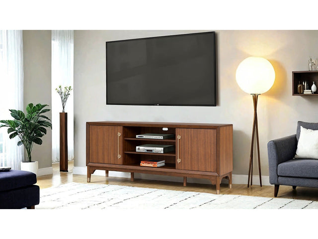 Hepburne Walnut 70" TV Stand - Ornate Home