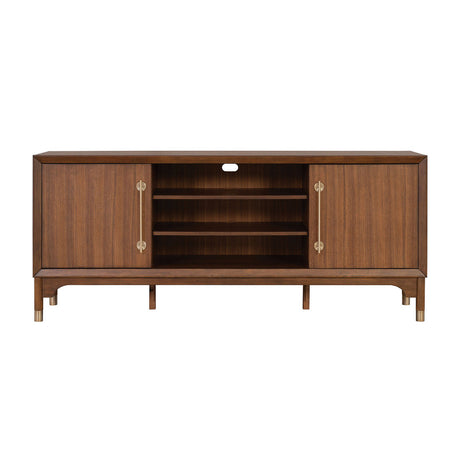 Hepburne Walnut 70" TV Stand - Ornate Home