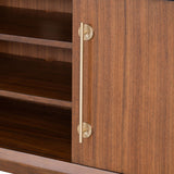 Hepburne Walnut Entertainment Center - Ornate Home