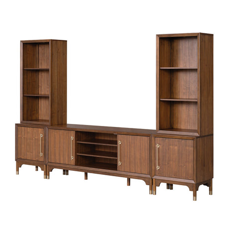 Hepburne Walnut Entertainment Center - Ornate Home