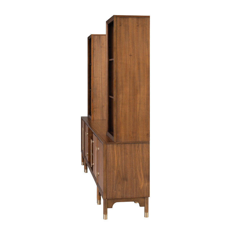 Hepburne Walnut Entertainment Center - Ornate Home