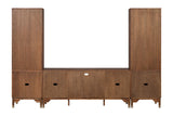 Hepburne Walnut Entertainment Center - Ornate Home