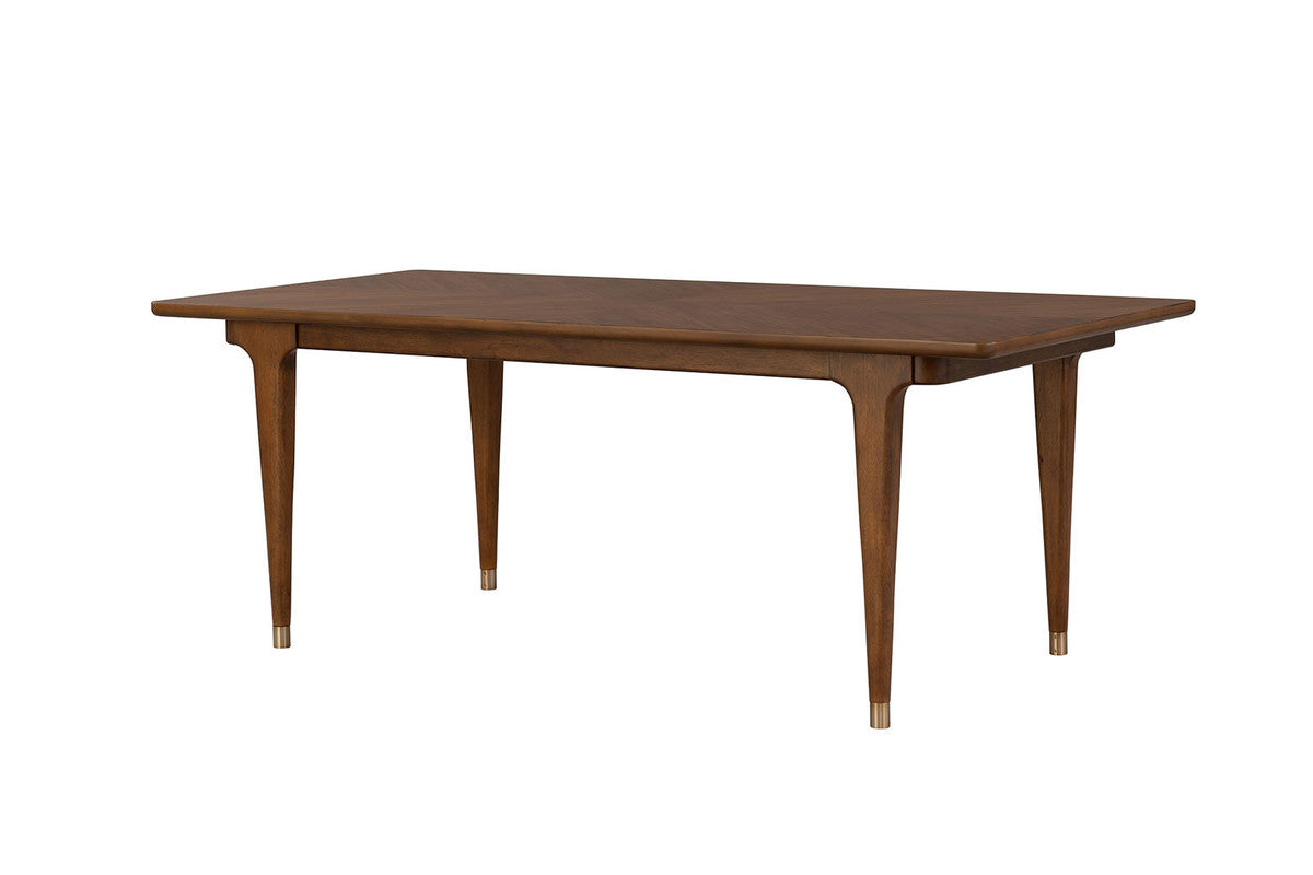 Hepburne Walnut Rectangular Dining Table - Ornate Home