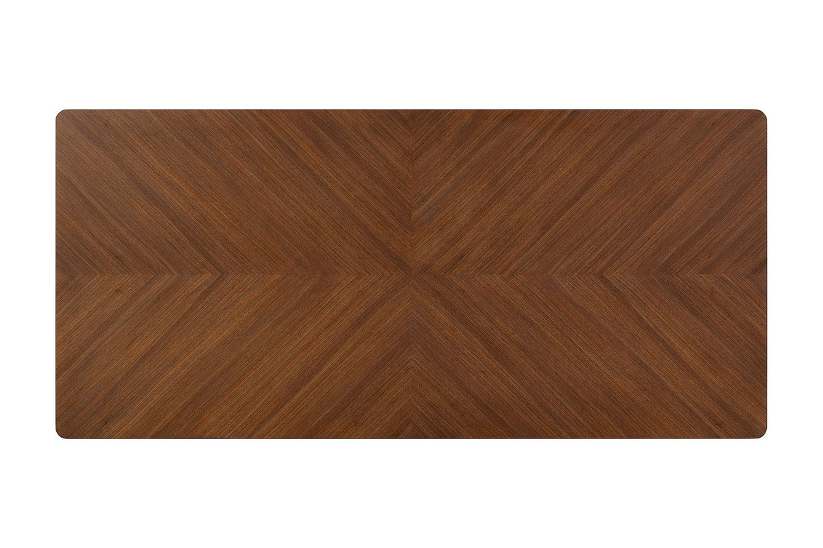 Hepburne Walnut Rectangular Dining Table - Ornate Home