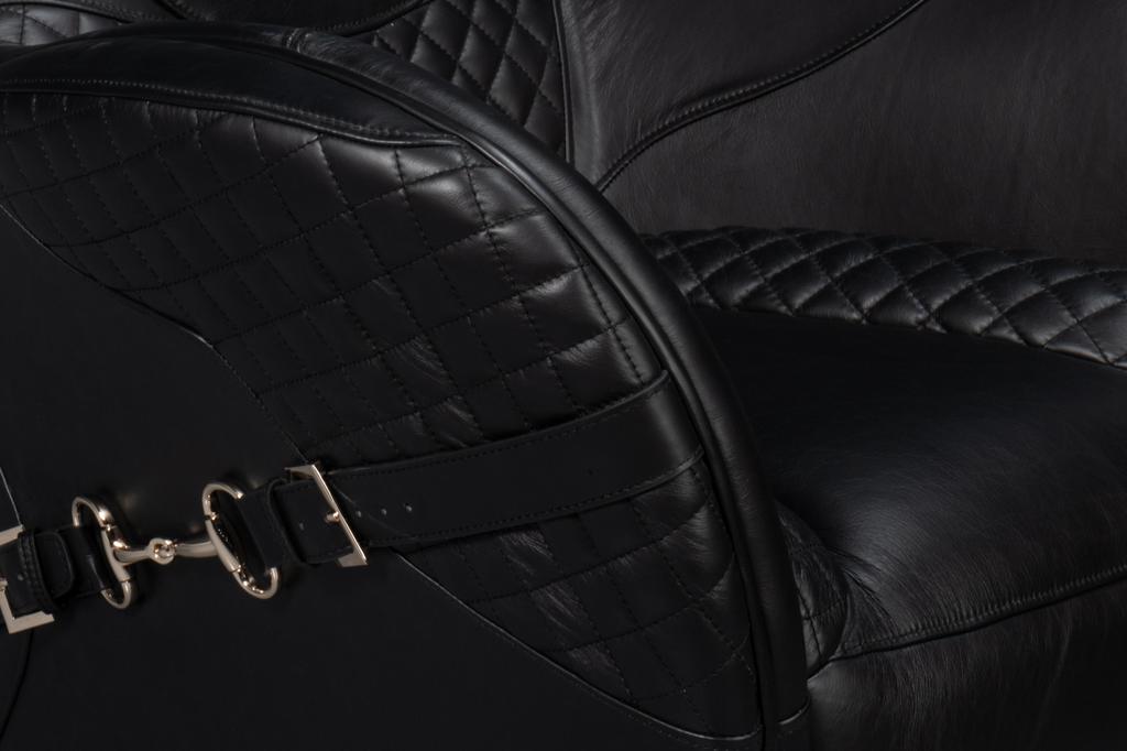 Hera Black Arm Chair - Ornate Home