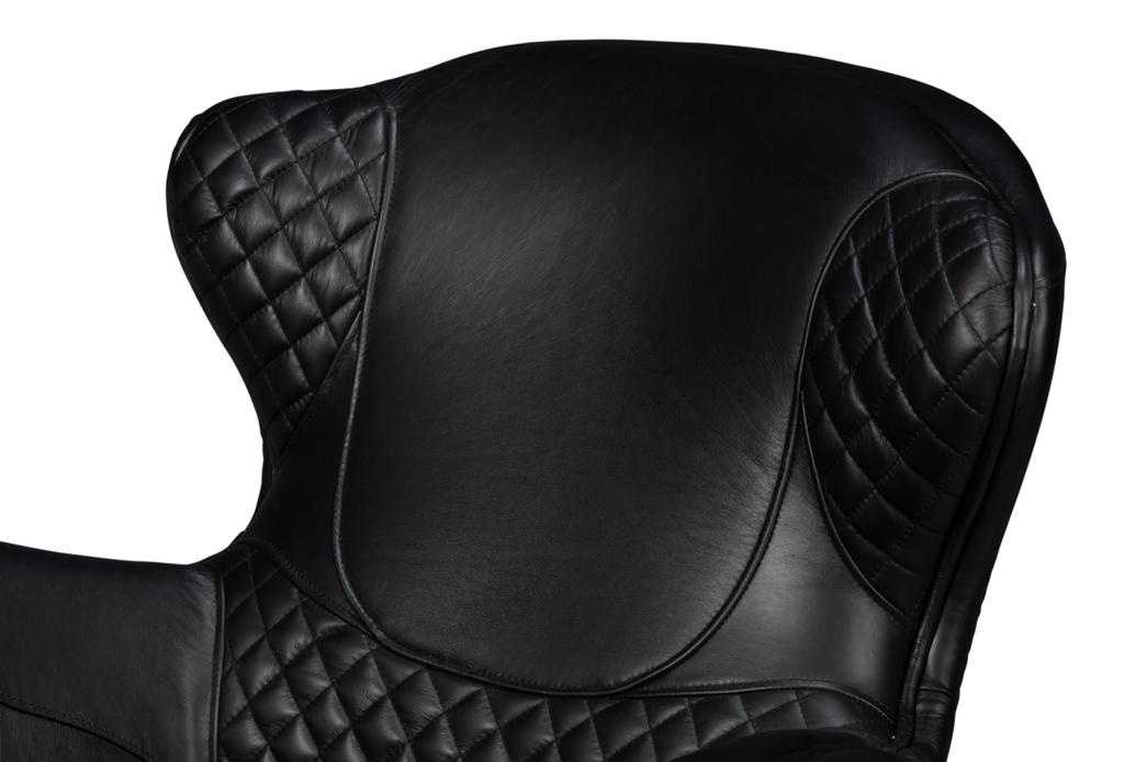 Hera Black Arm Chair - Ornate Home