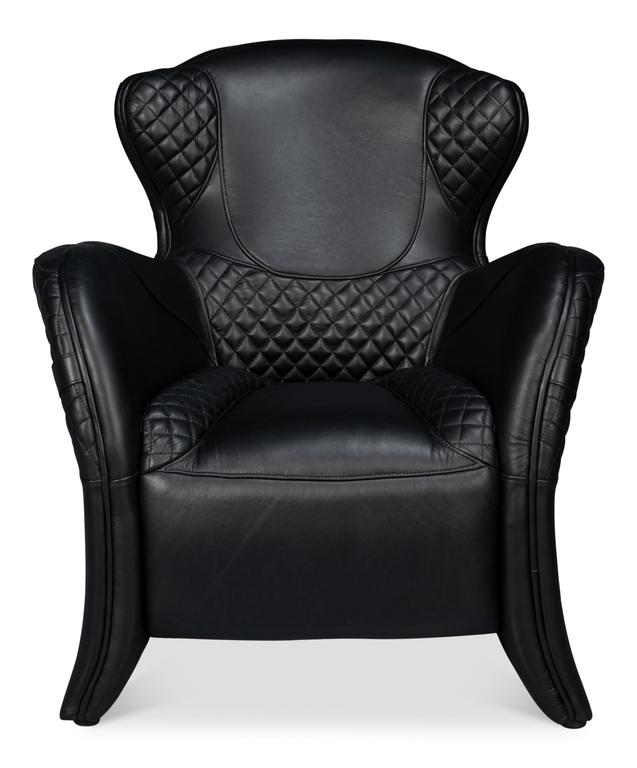 Hera Black Arm Chair - Ornate Home