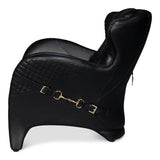 Hera Black Arm Chair - Ornate Home