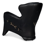 Hera Black Arm Chair - Ornate Home