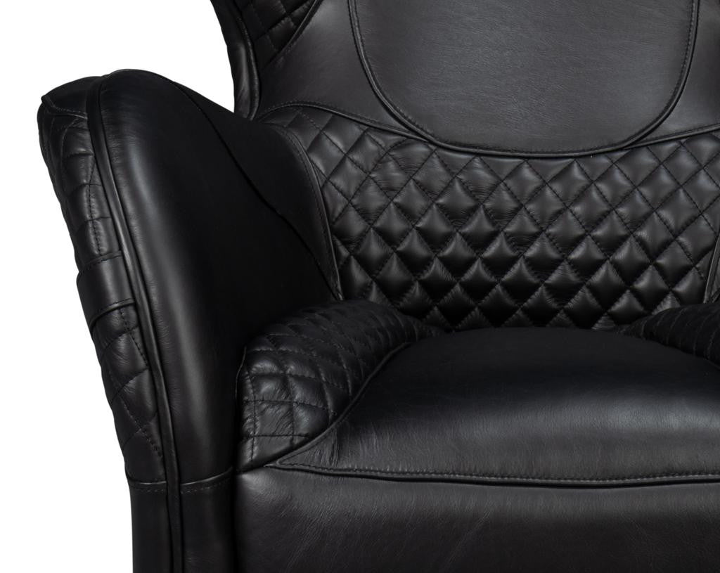 Hera Black Arm Chair - Ornate Home
