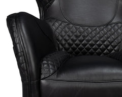 Hera Black Arm Chair - Ornate Home
