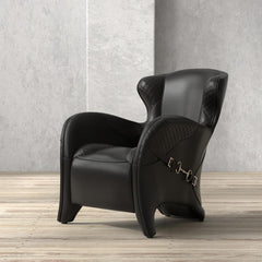 Hera Black Arm Chair - Ornate Home