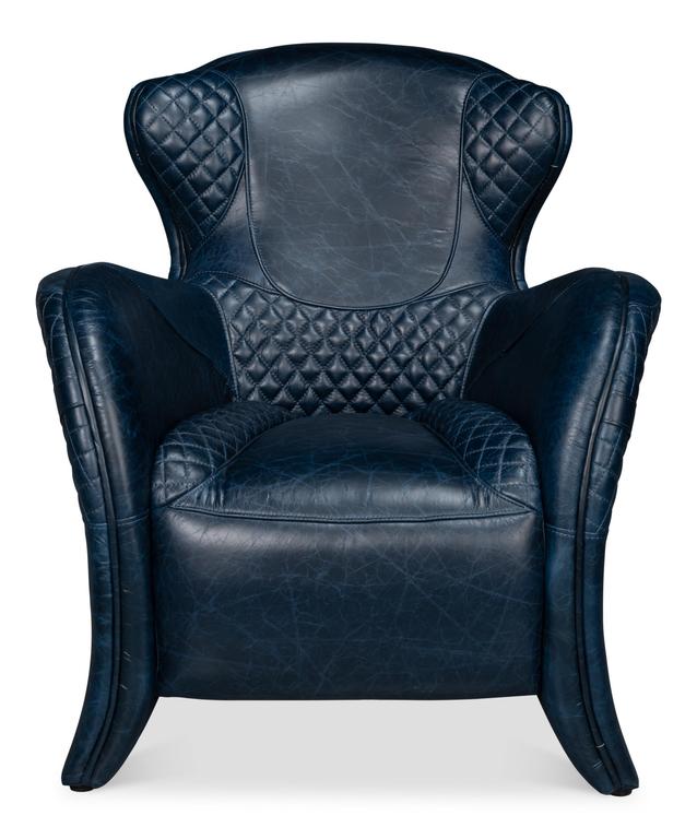 Hera Blue Arm Chair - Ornate Home