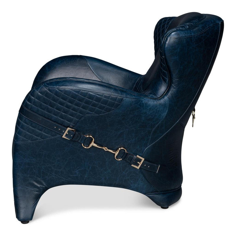 Hera Blue Arm Chair - Ornate Home