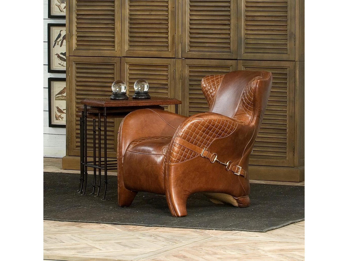 Hera Brown Arm Chair - Ornate Home