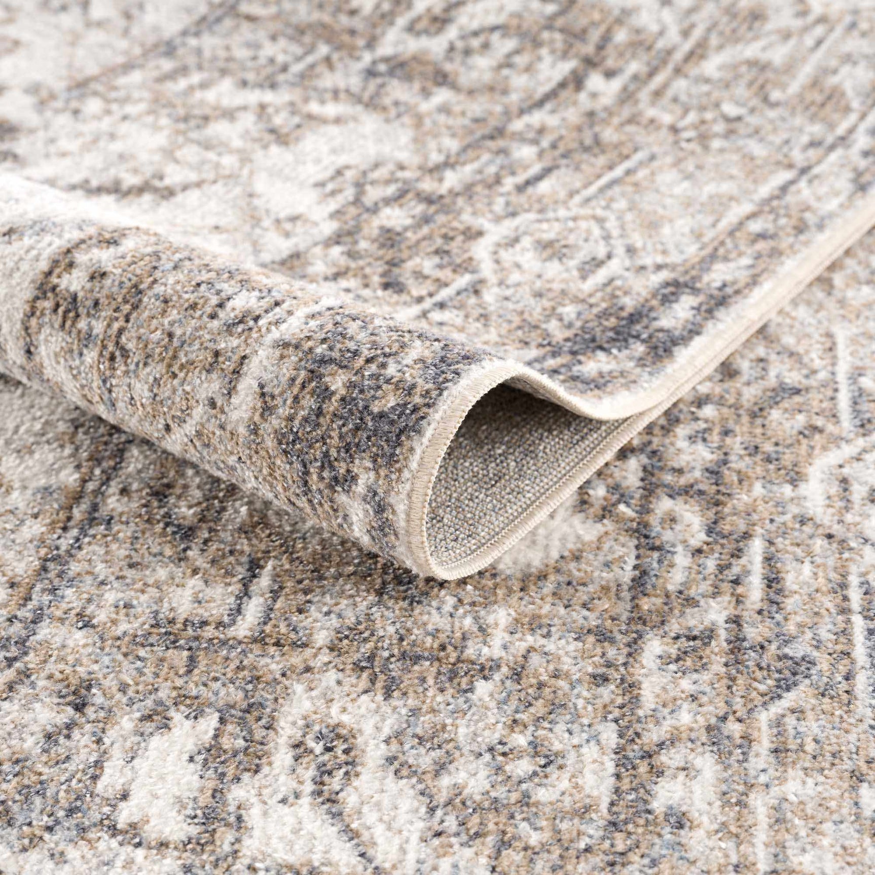 Hera Brown&Cream Washable Area Rug - Ornate Home