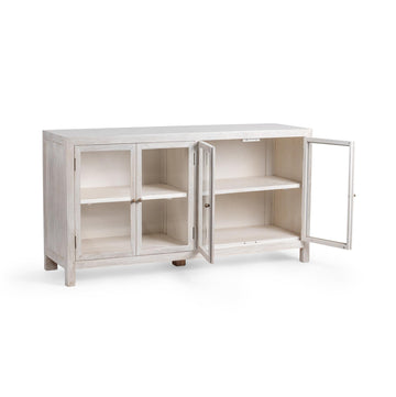 Hera Creamwood 4 Door Buffet - Ornate Home