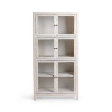 Hera Creamwood Display Cabinet - Ornate Home