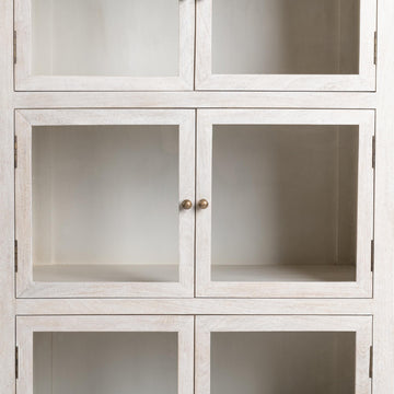Hera Creamwood Display Cabinet - Ornate Home
