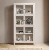 Hera Creamwood Display Cabinet - Ornate Home