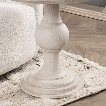 Hera Creamwood End Table - Ornate Home
