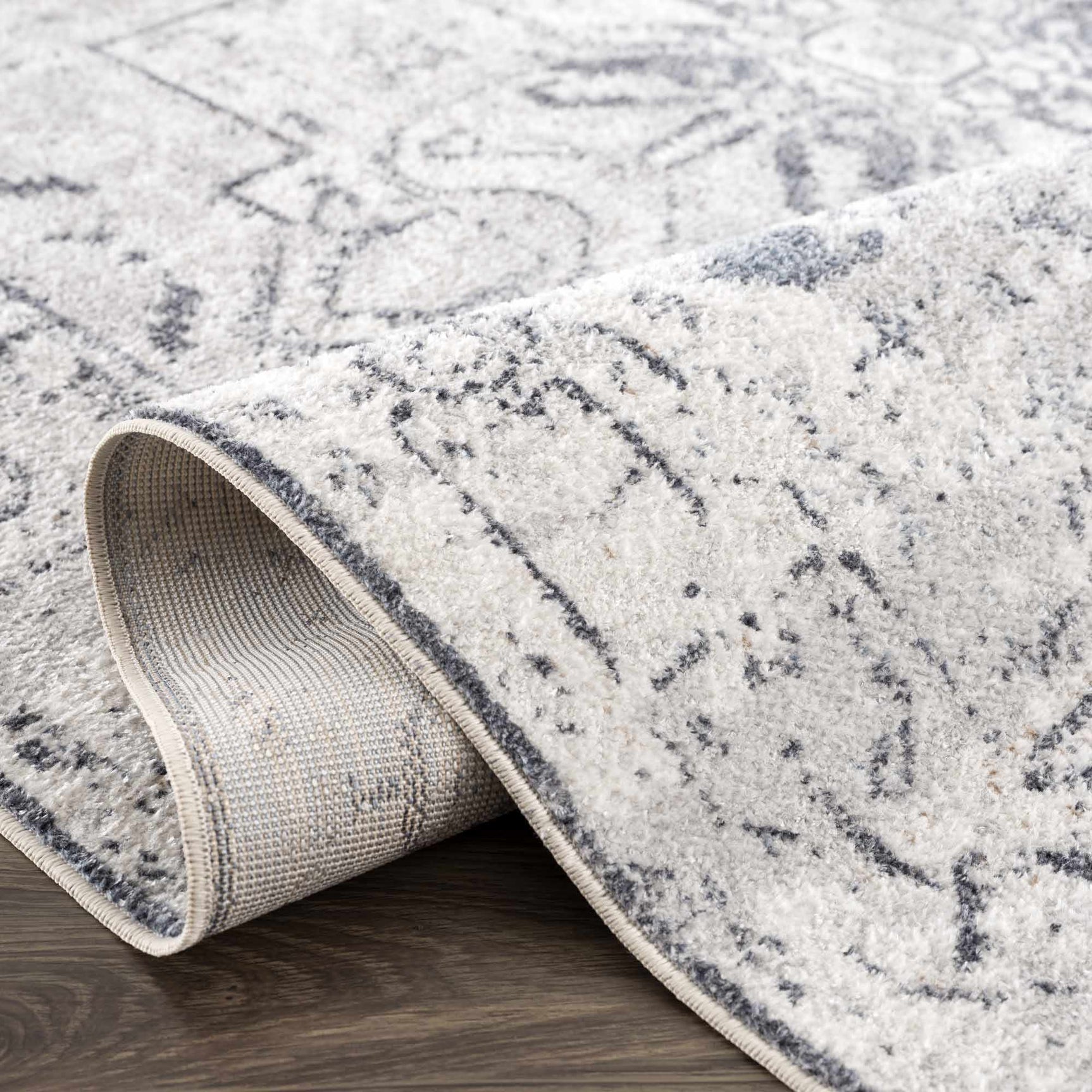 Hera Ivory Boutique Washable Rug - Clearance - Ornate Home