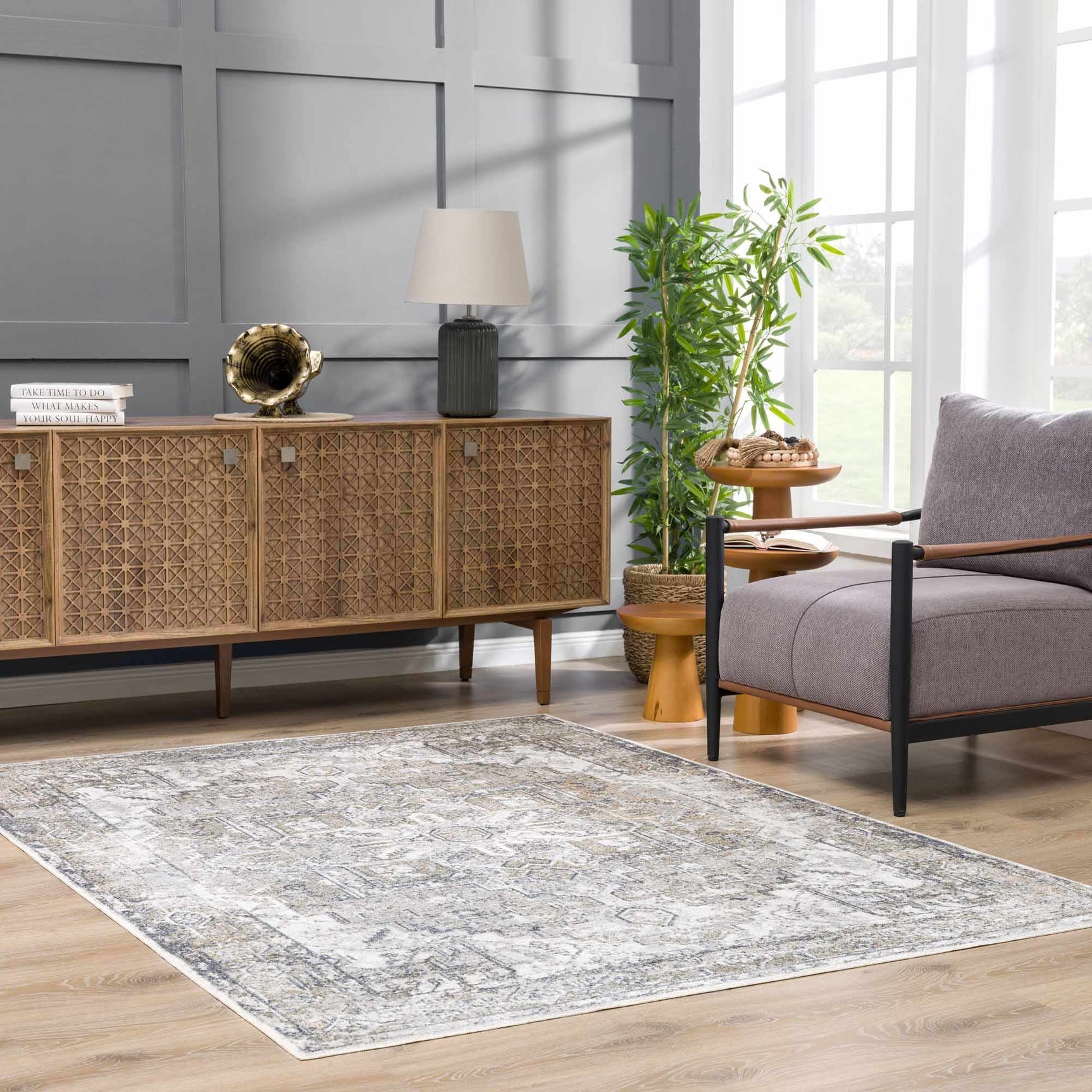 Hera Olive Boutique Washable Rug - Ornate Home