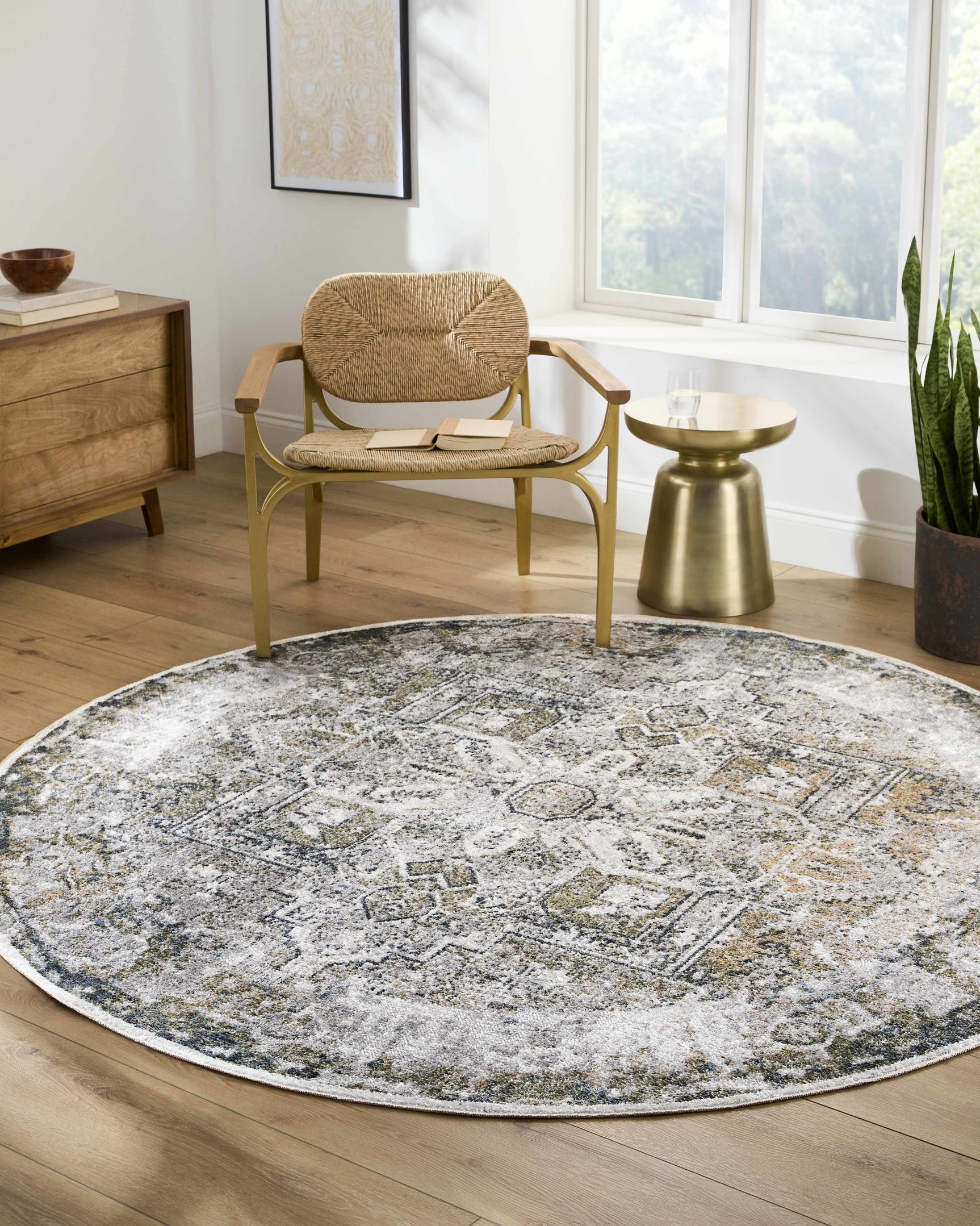 Hera Olive Boutique Washable Rug - Ornate Home