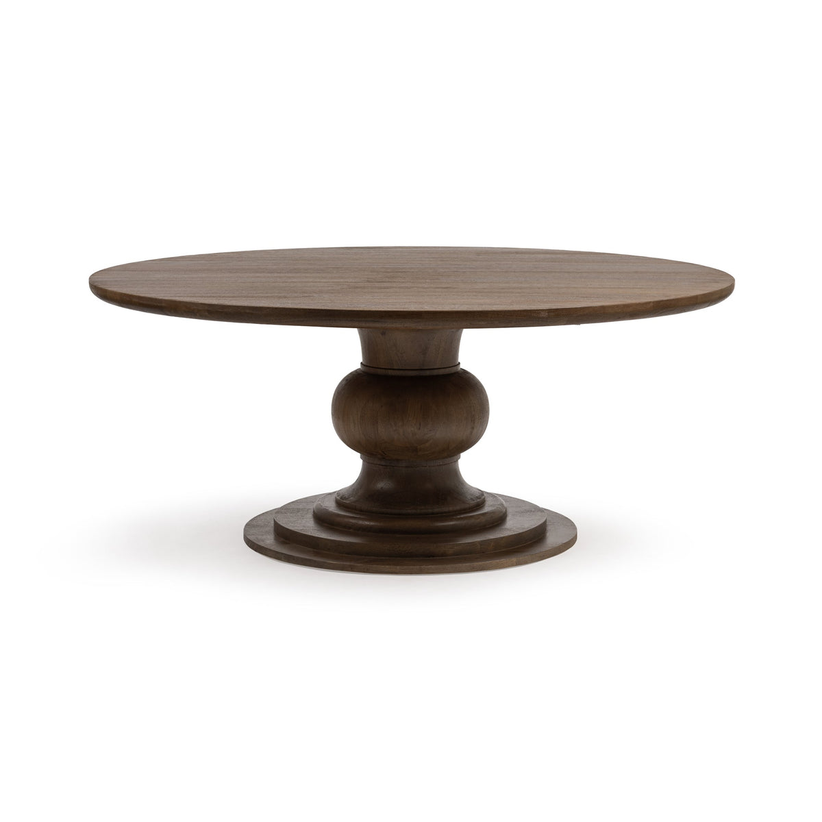Hera Pecan Brown 72" Round Dining Table