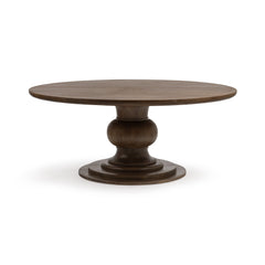Hera Pecan Brown 72" Round Dining Table