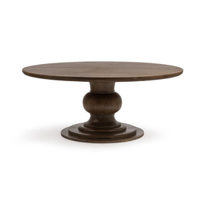 Hera Pecan Brown 72" Round Dining Table