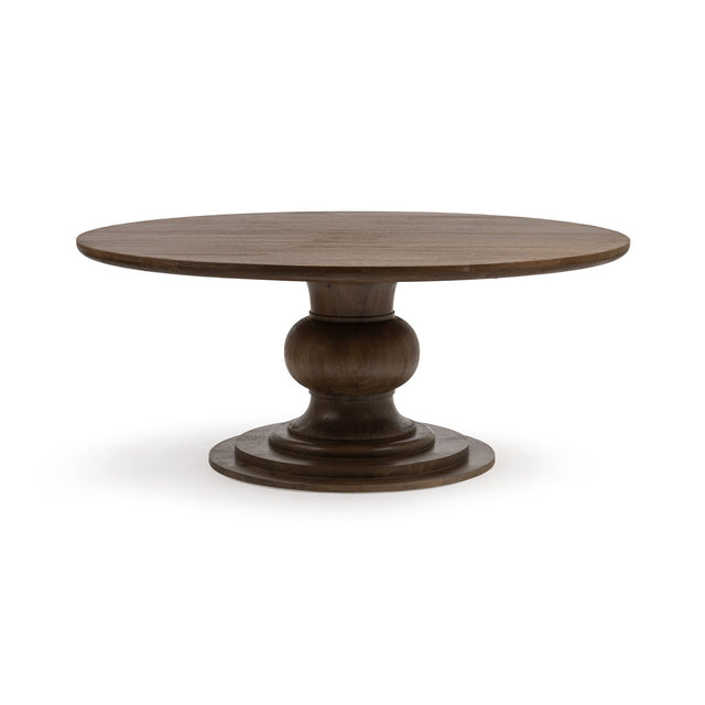 Hera Pecan Brown 72" Round Dining Table