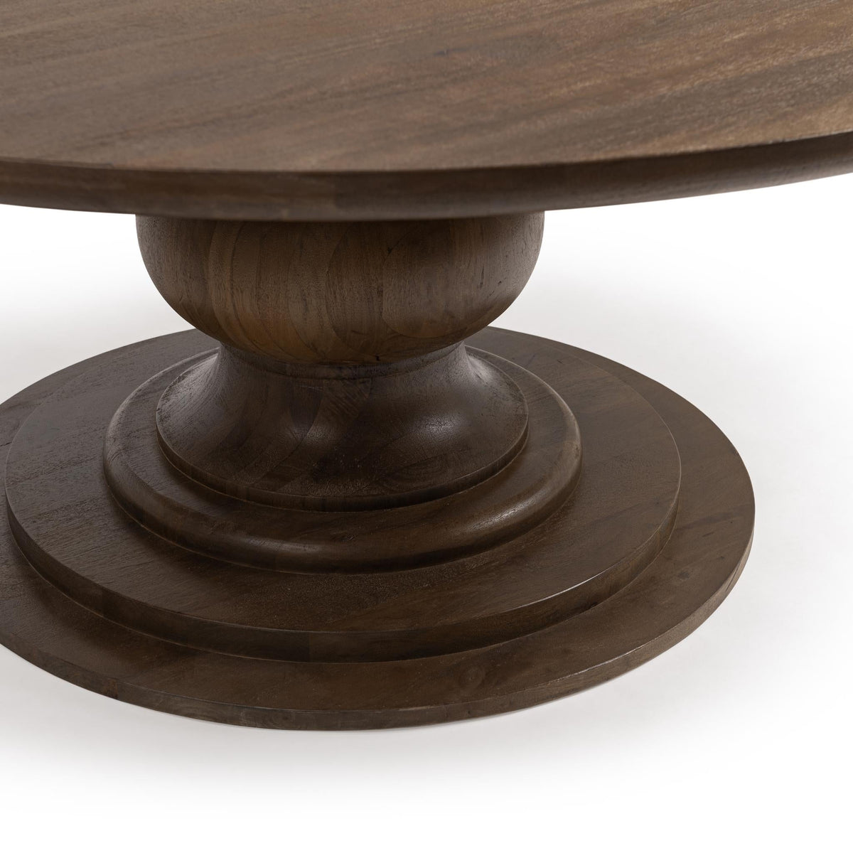 Hera Pecan Brown 72" Round Dining Table