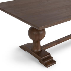 Hera Pecan Brown 94" Rectangular Dining Table