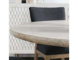 Hera Whitewashed Round Dining Table - Ornate Home