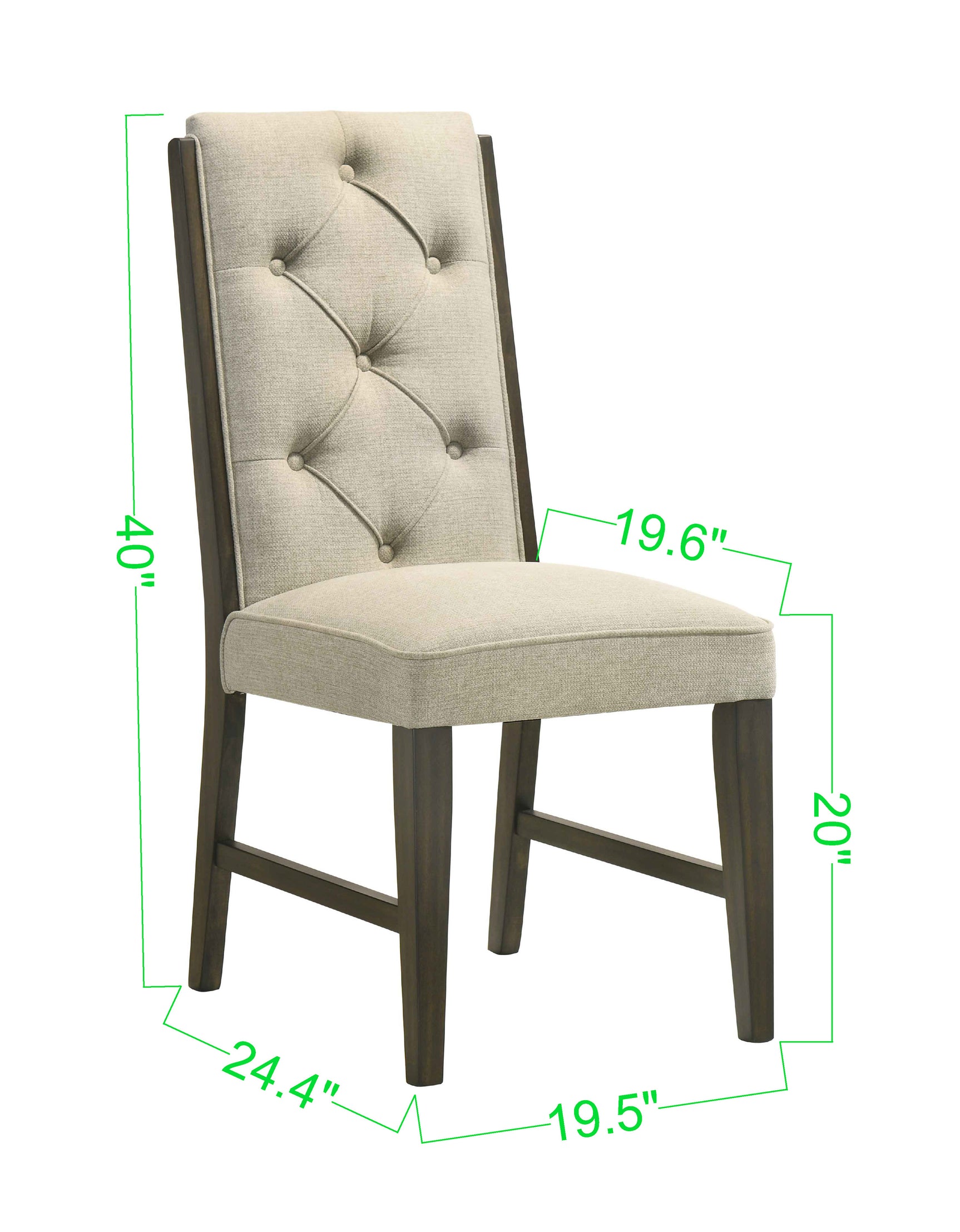 Herbert Espresso/Beige Dining Set - Ornate Home
