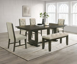 Herbert Espresso/Beige Dining Set - Ornate Home