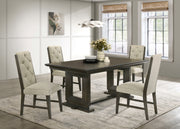 Herbert Espresso/Beige Dining Set - Ornate Home