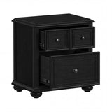 Heritage Black 3-Piece Queen Sleigh Bedroom Set - Ornate Home
