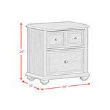 Heritage Black 5-Piece King Sleigh Bedroom Set with 2 Nightstands, Dresser & Chest - Ornate Home