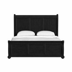 Heritage Black King Sleigh Bed