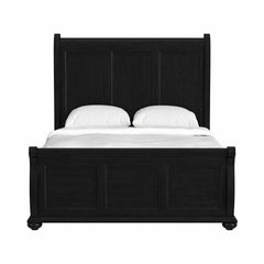 Heritage Black Queen Sleigh Bed