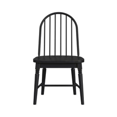 Heritage Black Windsor Side Chair with Leveler (Set of 2) - Ornate Home