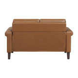 Heritage Brown Loveseat - Ornate Home